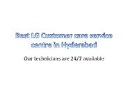 LG Washing machine Repair in Hyderabad