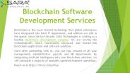 Blockchain Software Development Services