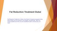 Fat Reduction Treatment Dubai