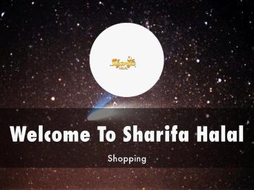 Sharifa Halal Presentation