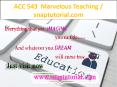 ACC 543  Marvelous Teaching / snaptutorial.com PowerPoint PPT Presentation