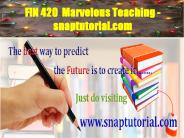 FIN 420  Marvelous Teaching - snaptutorial.com