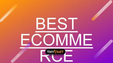 Best Ecommerce Website Builder - ThyCart