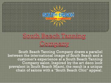 Perfect Tan at a Tanning Salon