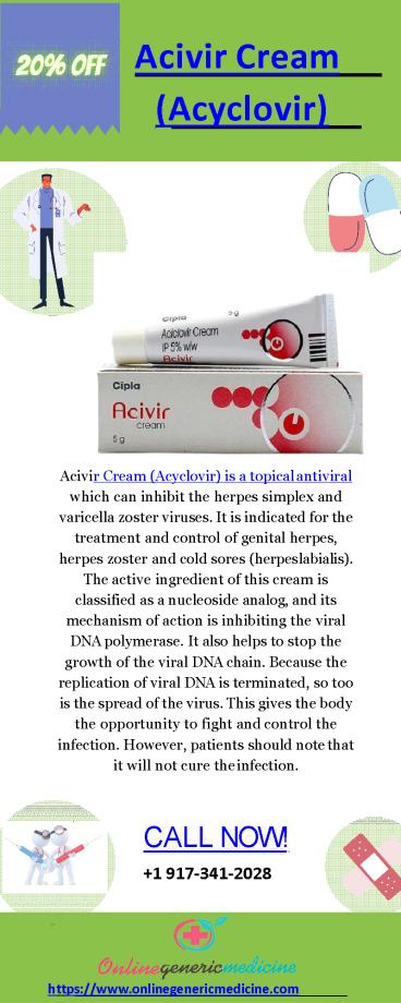 Buy Acivir Cream Online | Buy At OnlineGenericMedicine.com (1)