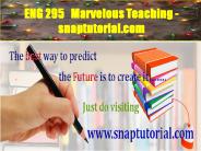 ENG 295  Marvelous Teaching - snaptutorial.com