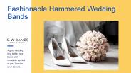 Fashionable Hammered Wedding Bands