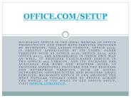 OFFICE.COM/SETUP - ENTER PRODUCT KEY