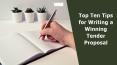 Top Ten Tips for Writing a Winning Tender Proposal PowerPoint PPT Presentation