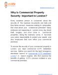 Why Is Commercial Property Security Important in London? PowerPoint PPT Presentation
