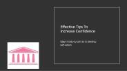 How to Enhance Your Confidence in Few Steps