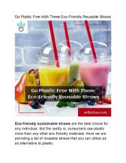 Go Plastic Free With These Eco-Friendly Reusable Straws