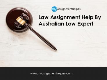 Law Assignment Help By Australian Law Expert