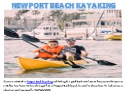 Newport Beach Kayaking