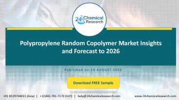 Polypropylene Random Copolymer Market Insights and Forecast to 2026