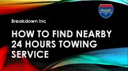 24 Hours Towing Service Near me