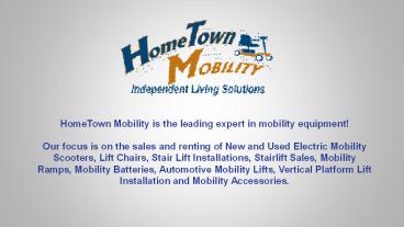 HomeTown Mobility Scooters