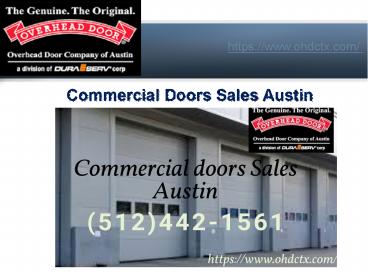 Commercial Doors Sales Austin