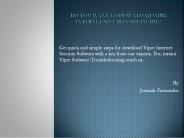 Do You Want To Download Vipre Internet Security Software?