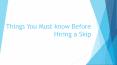 Things You Must know Before Hiring a Skip PowerPoint PPT Presentation