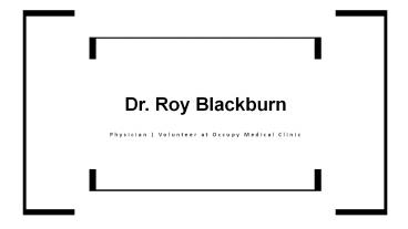 Dr. Roy Blackburn - Provides Consultation in Medical Research