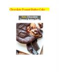 Chocolate Peanut Butter Cake PowerPoint PPT Presentation