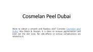 Cosmelan Peel Dubai