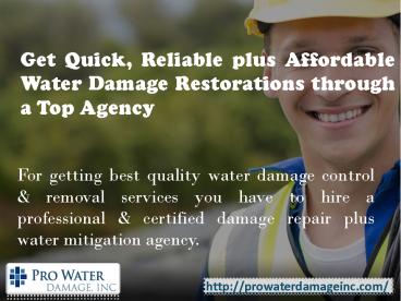 Water Damage Long Beach CA