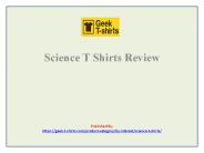 Science t shirts Review