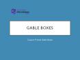 Gable gift boxes PowerPoint PPT Presentation