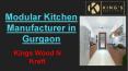 Best Modular Kitchen Manufacturer in Gurgaon PowerPoint PPT Presentation