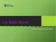 Lip Balm Boxes