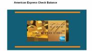 Amex Gift Balance Offers