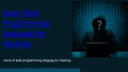 learn best programming language for hacking