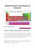 Modern Periodic Classification of Elements PowerPoint PPT Presentation