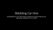 Wedding Car Hire
