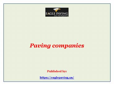Paving companies