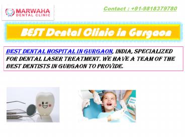 Best Dental Clinic In DLF