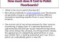 How much does it Cost to Polish Floorboards?