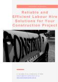 Reliable and Efficient Labour Hire Solutions for Your Construction Project PowerPoint PPT Presentation