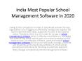 India Most Popular School Management Software in 2020 PowerPoint PPT Presentation