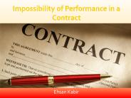 Ehsan Kabir | Impossibility of Performance in a Contract