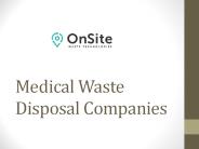 Medical Waste Disposal Companies