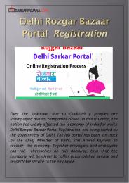 Rozgar Bazaar Portal Registration