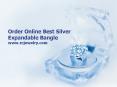 Order Online Best Silver Expandable Bangle - RCjewelry.com