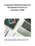 6 Important Website Design And Development Factors To Consider In 2020 PowerPoint PPT Presentation