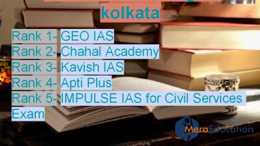 Best ias coaching Institute in Kolkata