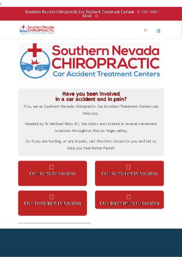 Chiropractic Clinic in Henderson