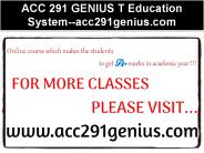 ACC 291 GENIUS T Education System--acc291genius.com