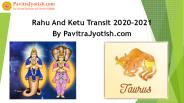 Rahu Ketu Transit Effects of Taurus